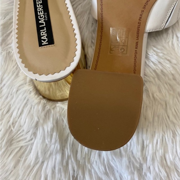 Karl lagerfeld paris white macaria heels - Picture 4 of 7